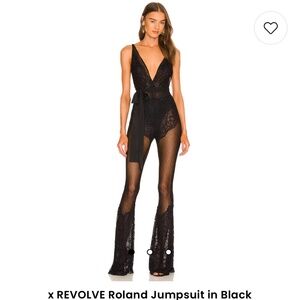 NWT REVOLVE Roland Jumpsuit in Black Michael Costello